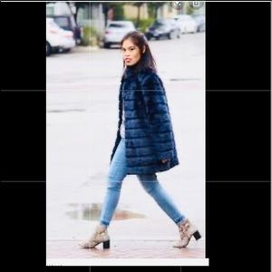 Laundry by shelli segal faux mink coat